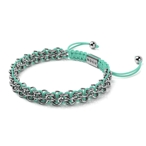 Liens de paon | Bracelet Mini Kismet | Sarcelle x Argent
